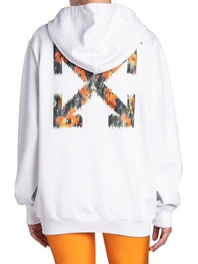 Shop Off-white Main Arrows Logo Hoodie In White Multicolor