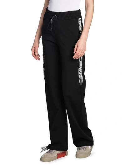 Shop Off-white Women's Main Athlete Track Pants In Black