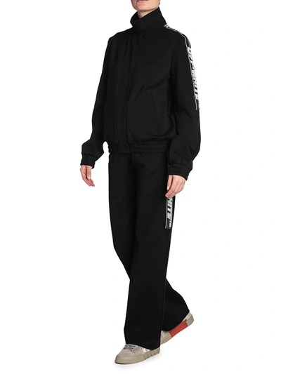 Shop Off-white Women's Main Athlete Track Pants In Black
