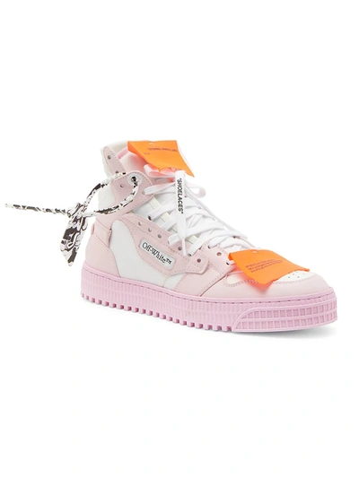 Shop Off-white Off Court 3.0 Leather Sneakers In Pink White