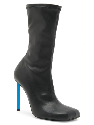 Shop Off-white Allen Leather High-heel Boots In Black