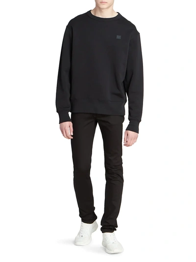 Shop Acne Studios Fairview Crewneck Sweatshirt In Black