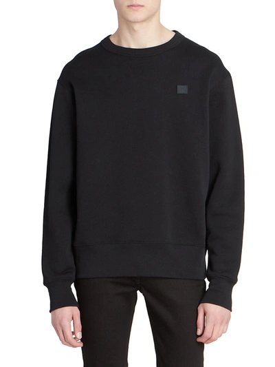 Shop Acne Studios Fairview Crewneck Sweatshirt In Black