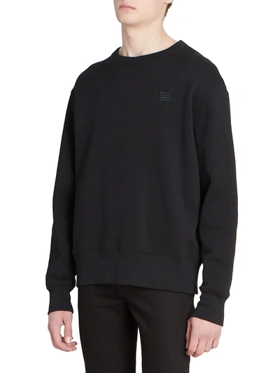 Shop Acne Studios Fairview Crewneck Sweatshirt In Black