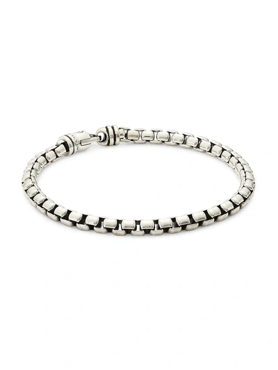 Shop David Yurman Men's Sterling Silver Box Chain Bracelet