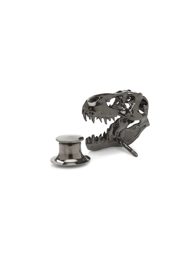 Shop Cufflinks, Inc Men's Ox & Bull Trading Co. T-rex Lapel Pin In Black