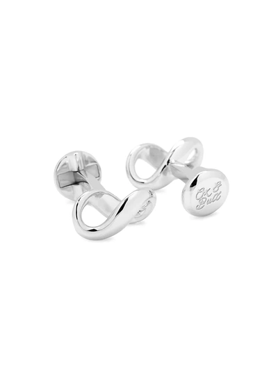 Shop Cufflinks, Inc Men's Ox & Bull Trading Co. Infinity Cufflinks In Silver