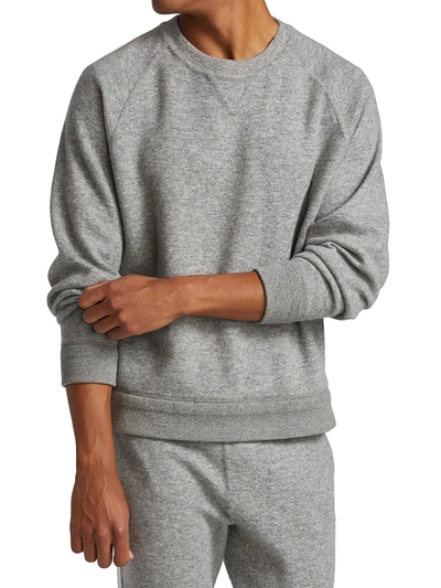 Shop Ermenegildo Zegna Crewneck Pull-over Sweatshirt In Grey