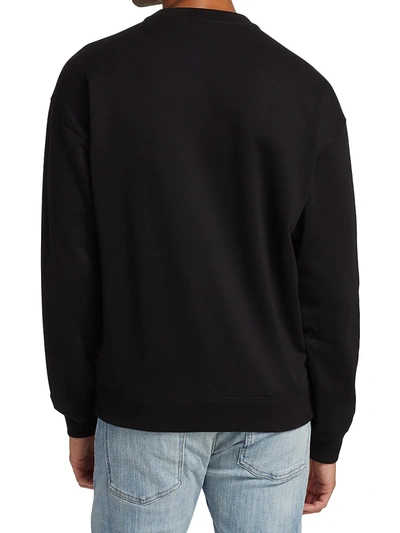 Shop Versace Logo Sweatshirt In Black