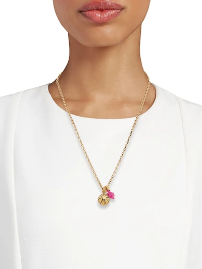 Shop Versace Goldtone Medusa Charm Necklace