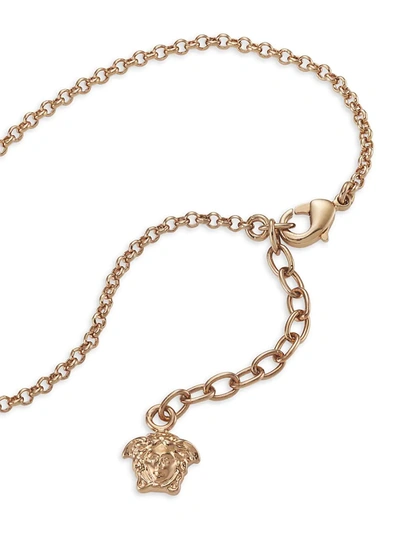 Shop Versace Virtus Goldtone & Crystal Pendant Necklace