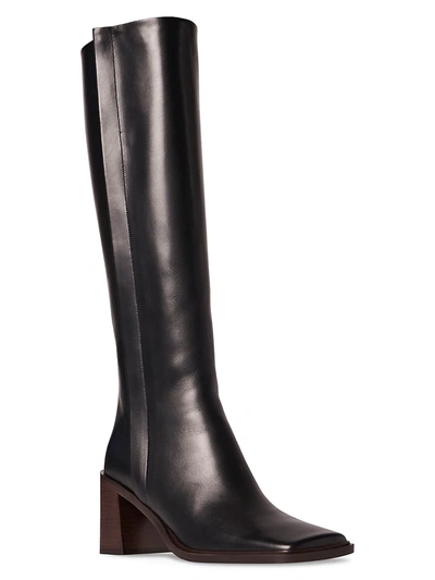 Shop The Row Patch Leather Knee-high Boots In Black