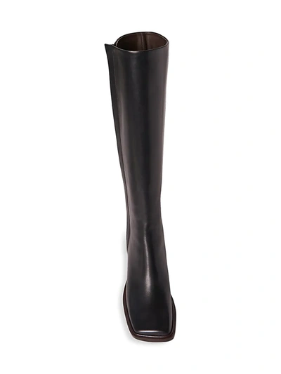 Shop The Row Patch Leather Knee-high Boots In Black