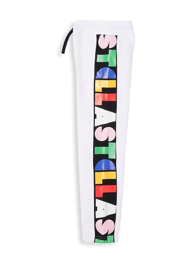 Shop Stella Mccartney Little Girl's & Girl's Bold Logo Sweatpants In White