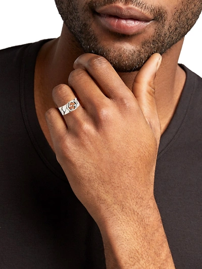Shop Gucci Sterling Silver Interlocking G Ring