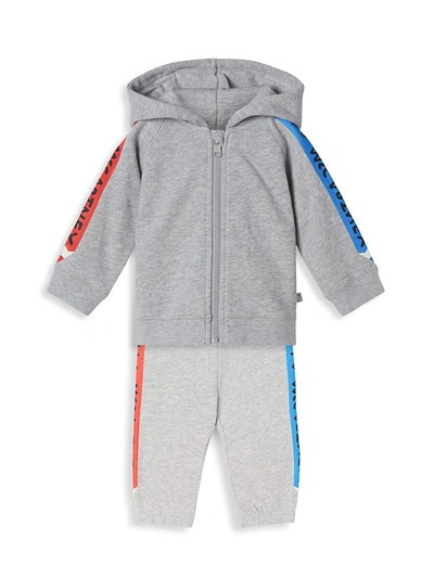 Shop Stella Mccartney Baby's & Little Boy's Funny Pencil Zip-up Hoodie In Grey