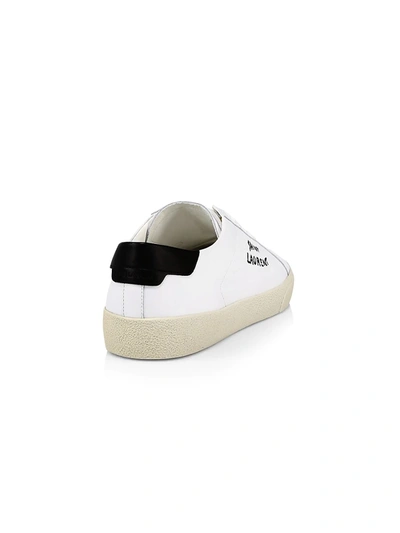 Shop Saint Laurent Signa Low-top Leather Sneakers In White