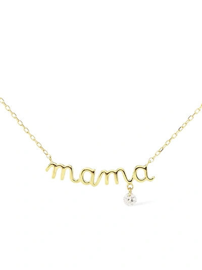 Shop Persée Women's 18k Yellow Gold & Diamond 'mama' Pendant Necklace
