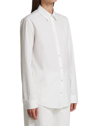 Shop The Row Pierre Button Down Shirt In Optic White