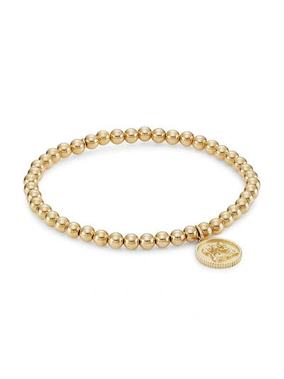 Shop Sydney Evan Women's 14k Yellow Gold & Diamond Gemini Medallion Bracelet