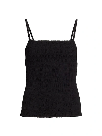 Shop Totême Smock Tank Top In Black