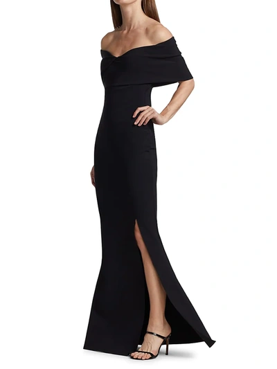 Shop Chiara Boni La Petite Robe Women's Stretch Jersey Fishtail Gown In Black