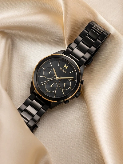 Shop Mvmt Getaway Tulum Black Stainless Steel Bracelet Watch