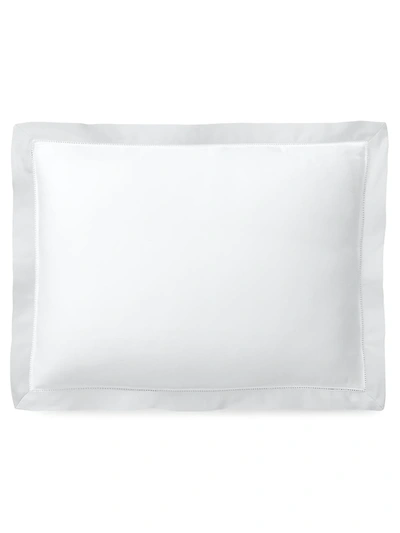 Shop Ralph Lauren Organic Sateen Border Bedding 624 Thread Count Throw Pillow In White