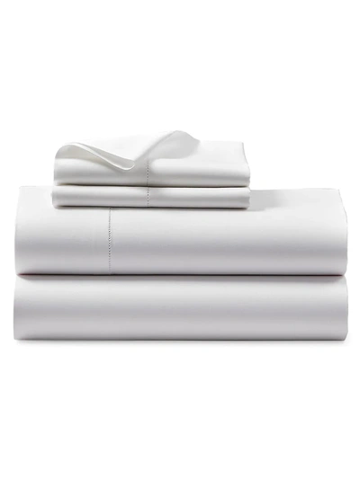 Shop Ralph Lauren Organic Sateen Bedding 624-thread Count Flat Sheet In White