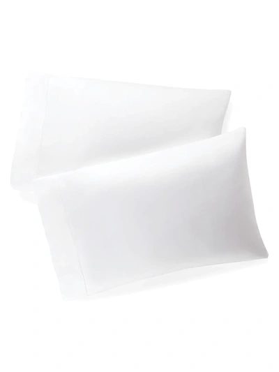 Shop Ralph Lauren Organic Sateen Bedding 624 Thread Count Pillowcase 2-piece Set In White
