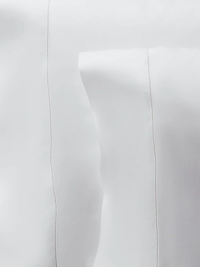 Shop Ralph Lauren Organic Sateen Bedding 624 Thread Count Pillowcase 2-piece Set In White