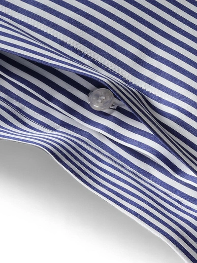 Shop Ralph Lauren Organic Shirting Stripe Bedding 400 Thread Count Sham In Blue Stripe