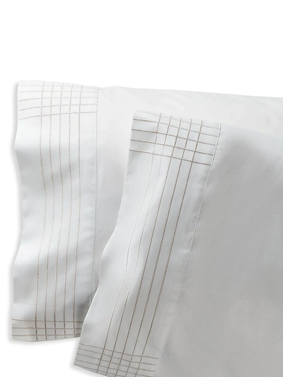 Shop Ralph Lauren Organic Sateen Handkerchief 624 Thread Count Pillowcase In Silver