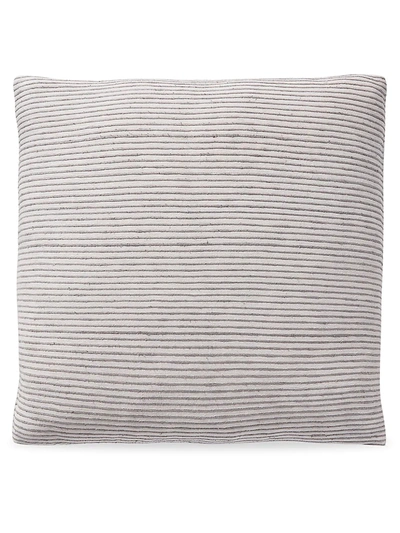 Shop Ralph Lauren Genevieve Bedding Camila Stripe Throw Pillow In White