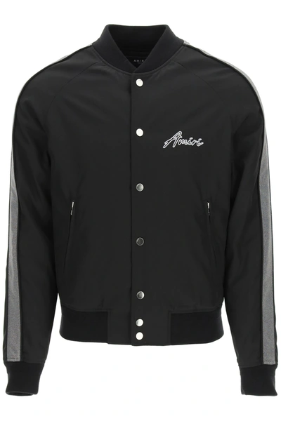 Shop Amiri Hardcore Bomber Jacket In Black