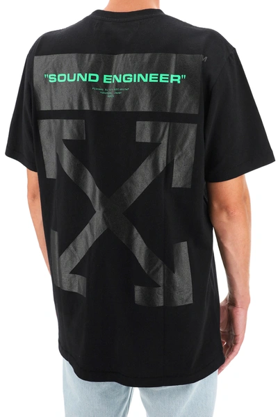 Shop Off-white Console Pioneer T-shirt In Black