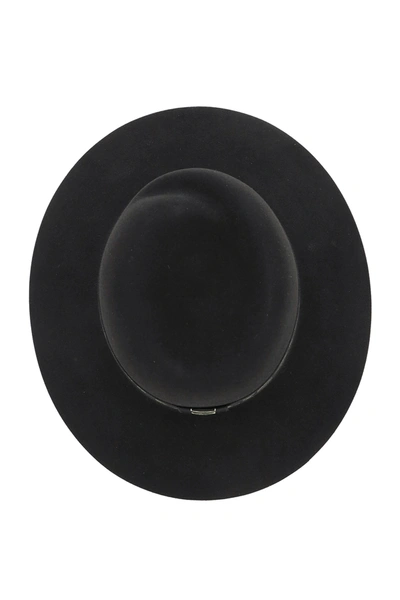 Shop Maison Michel Virginie Fedora Felt Hat In Black,gold