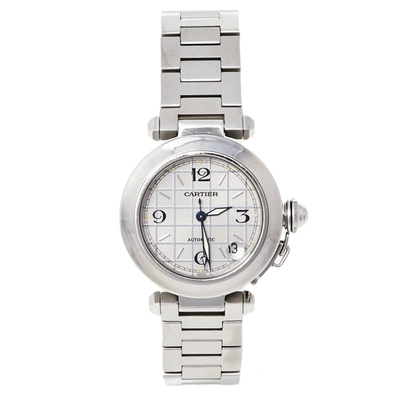 Pre-owned Cartier 2324 Women's Wristwatch 35 Mm In Silver