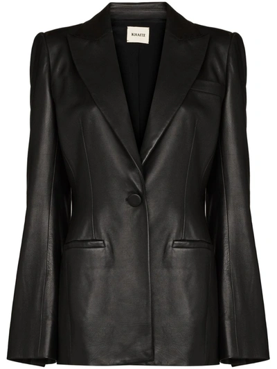 Shop Khaite Blondie Single-breasted Jacket In Black