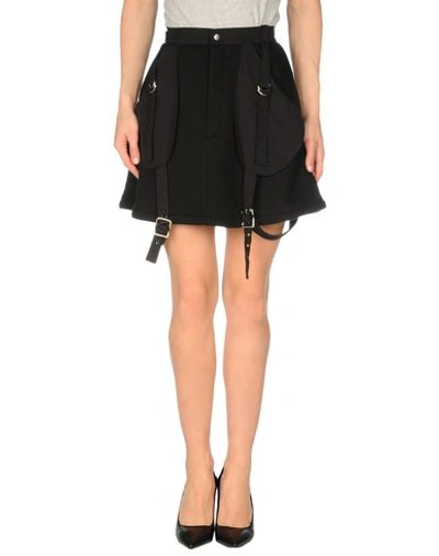 Jeremy Scott Mini Skirt In Black