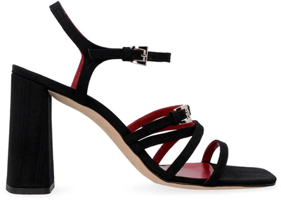 Shop By Far Ankle Strapped Sandals In Black