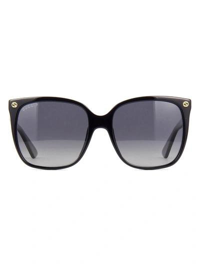 Shop Gucci Eyewear Square Frame Sunglasses In Black