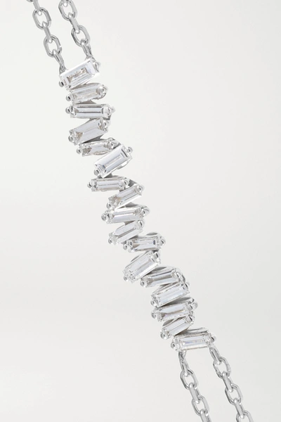 Shop Suzanne Kalan 18-karat White Gold Diamond Bracelet