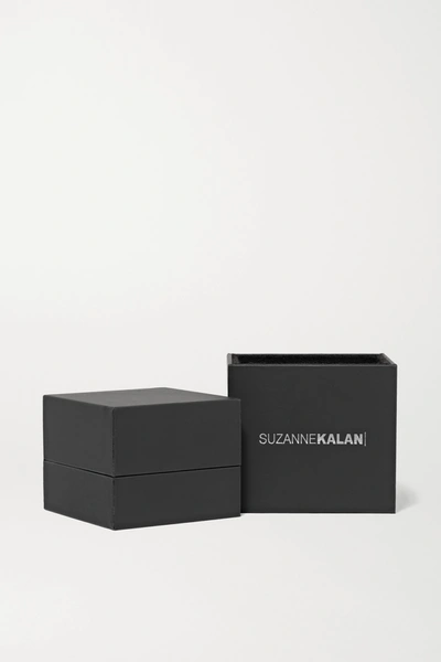 Suzanne Kalan 18-karat White Gold, Sapphire And Diamond Earrings In Gold
