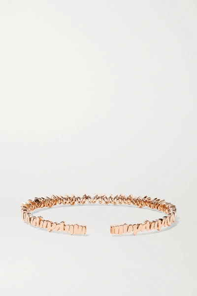 Suzanne Kalan 18-karat Rose Gold Diamond Cuff In Rose Gold