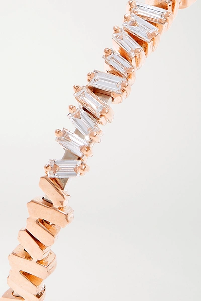Suzanne Kalan 18-karat Rose Gold Diamond Cuff In Rose Gold