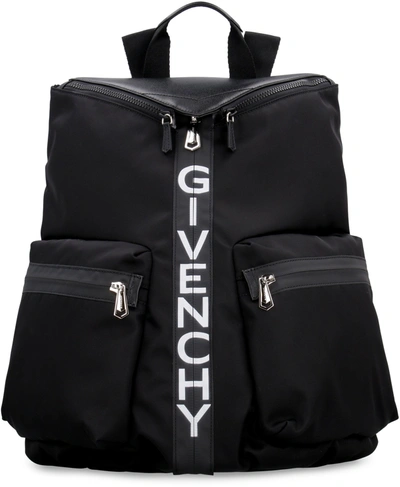 Shop Givenchy Spectre Logo Print Backpack In Black