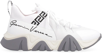 Shop Versace Squalo Low In White
