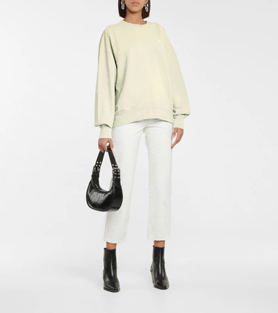 Shop Acne Studios Cotton Jersey Sweatshirt In Dusty Green