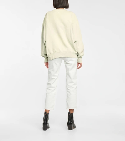 Shop Acne Studios Cotton Jersey Sweatshirt In Dusty Green